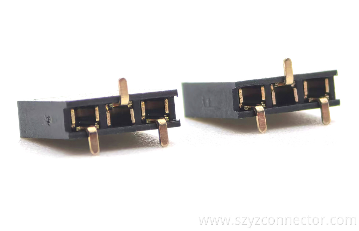 2.54mm Pitch Female Header Connector Single Row SMT H:7.1mm 1*3P